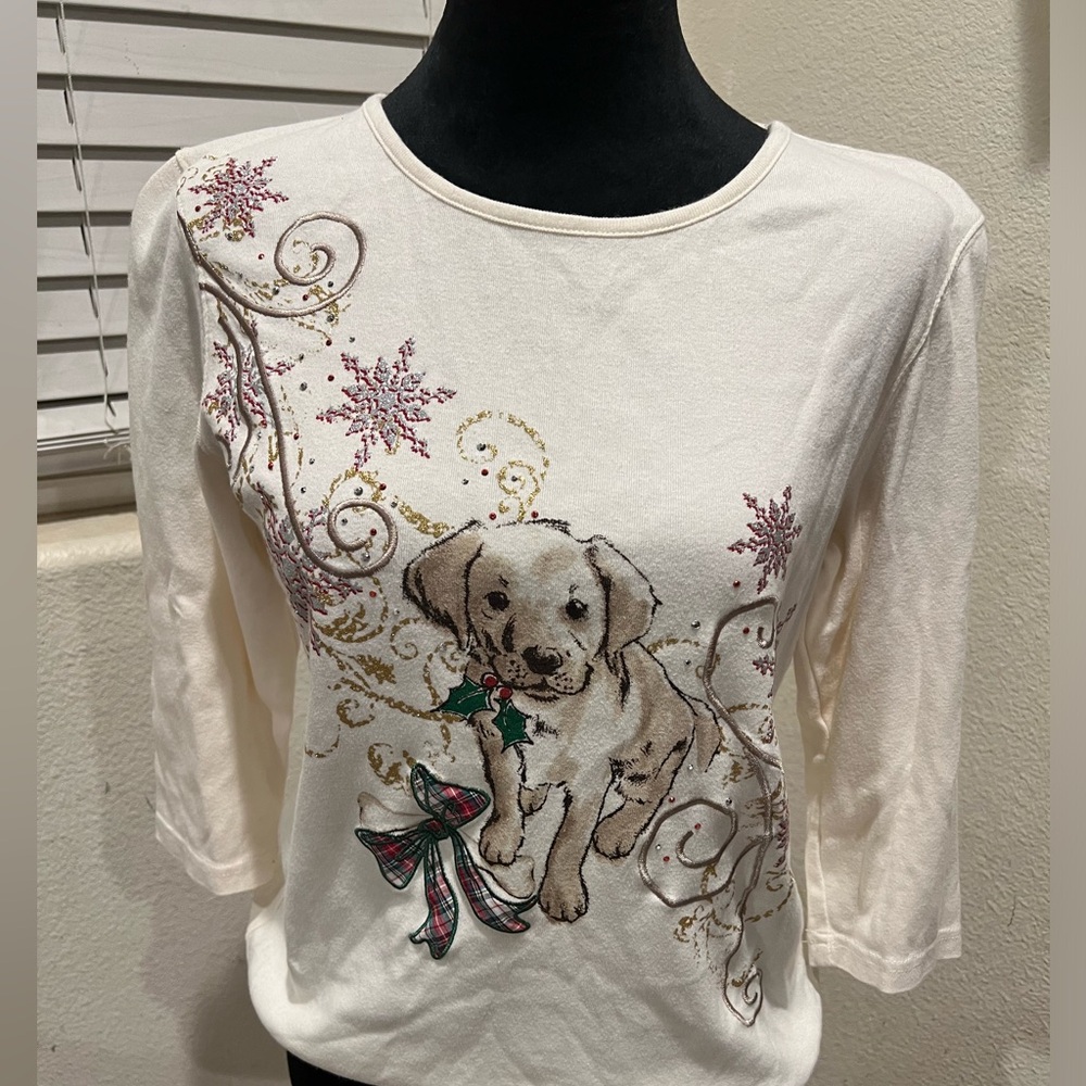 Karen Scott Holiday Top